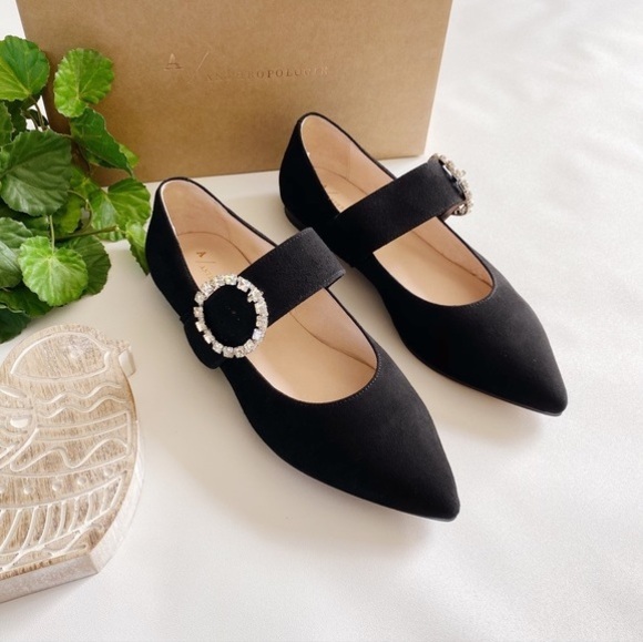 Pointed Toe Mary Jane Flats